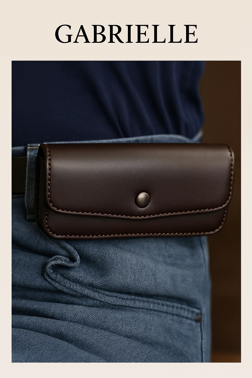 Étui Ceinture Gabrielle — Marron Espresso